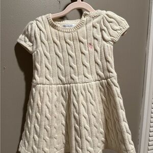 Ralph Lauren Cream Cable Knit Dress